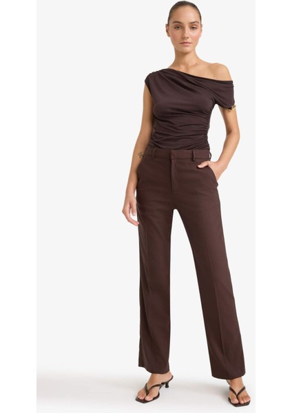 Straight Fit Cep Detaylı Normal Bel Düz Paça Pantolon F7380AX25AU