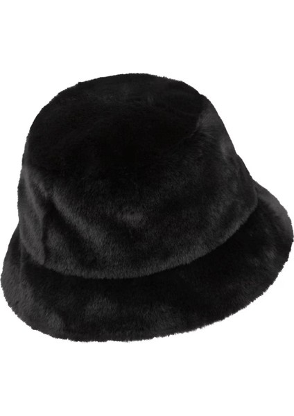Sportswear Swoosh Apex Faux Fur Bucket Hat Black Unisex Suni Kürk Kova Şapka Siyah modelleri