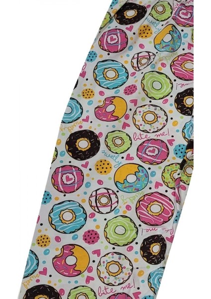- Kız Çocuk Donut Desenli Renkli Pijama Takımı fırsatları