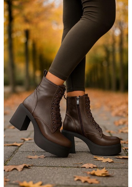 Kadın Bağcıklı Platform Topuklu Bot modelleri