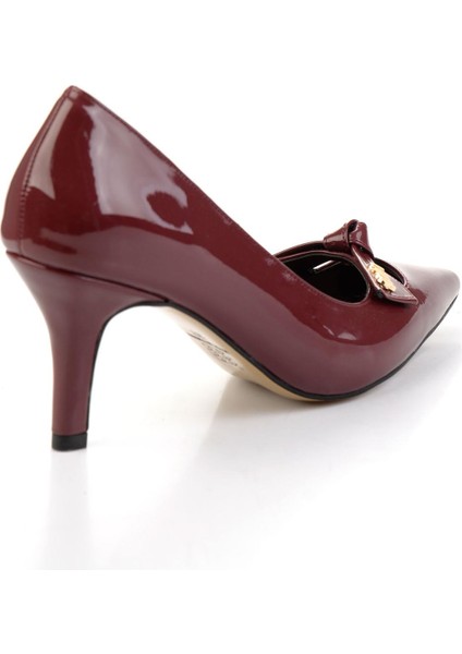 Bordo Kadın Klasik Topuklu Ayakkabı K01231463798 modelleri