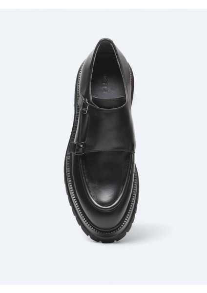 Siyah Deri Smart Casual Ayakkabı modelleri