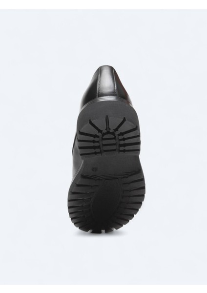 Siyah Deri Smart Casual Ayakkabı fırsatları