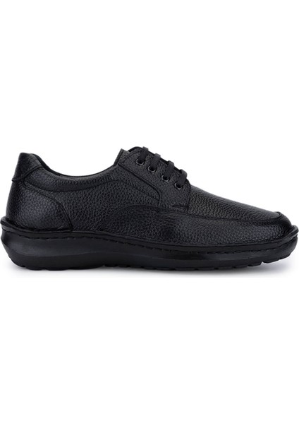 Erkek Hakiki Deri Siyah Casual Ayakkabı 478 F5052 Erk Ayk SK25-26 Sıyah