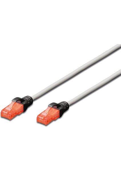 Beek Cat6 U/utp Cross Patch Kablosu, Awg 26, 5 Metre, Gri Renk, Koruma Kılıfı Siyah Renk, Lszh