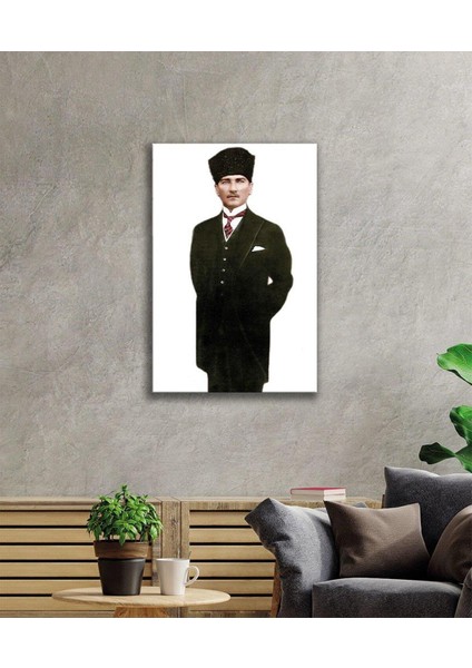 Atatürk Cam Tablo 4mm Dayanıklı Temperli Cam, Atatürk Glass Wall Art fiyatları