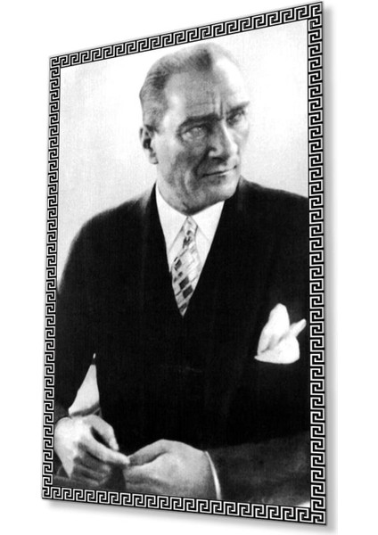 Atatürk Cam Tablo 4mm Dayanıklı Temperli Cam, Atatürk Glass Wall Art