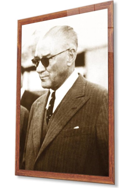 Atatürk Cam Tablo 4mm Dayanıklı Temperli Cam, Atatürk Glass Wall Art