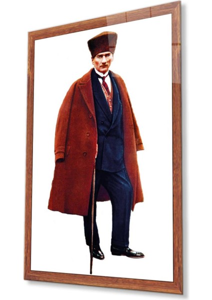 Atatürk Cam Tablo 4mm Dayanıklı Temperli Cam, Atatürk Glass Wall Art