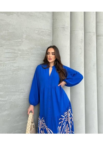 Viskon Pamuklu Elbise