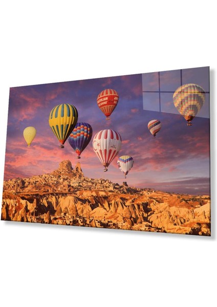 Uçan Balonlar Cam Tablo 4mm Dayanıklı Temperli Cam