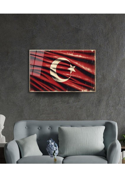 Milli Görkem Cam Tablo Hediyelik Büyük Tablo Ev Ofis Dekoru fırsatları