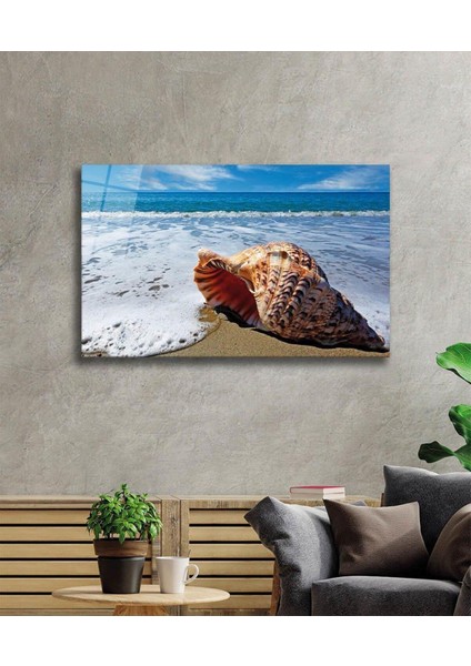 Deniz Manzarası Cam Tablo 4mm Dayanıklı Temperli Cam, Sea View Glass Wall Art fiyatları