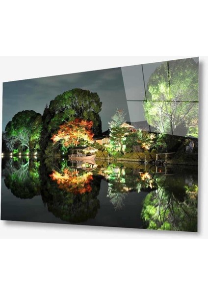 Doğa Manzara Cam Tablo 4mm Dayanıklı Temperli Cam