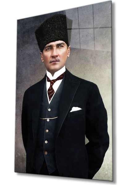 Atatürk 4mm Dayanıklı Cam Tablo Temperli Cam