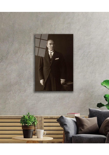 Atatürk Cam Tablo 4mm Dayanıklı Temperli Cam, Atatürk Glass Wall Art fiyatları