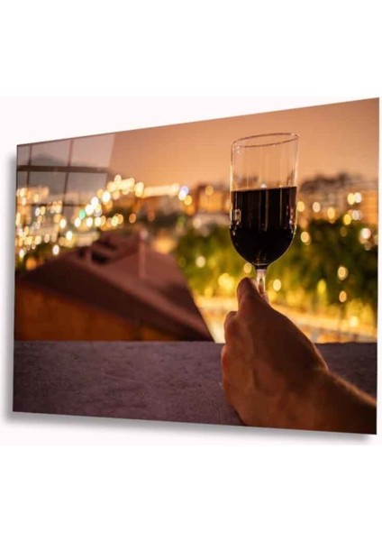 Kadeh Cam Tablo 4mm Dayanıklı Temperli Cam