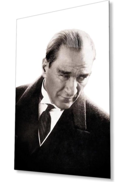 Atatürk Cam Tablo 4mm Dayanıklı Temperli Cam, Atatürk Glass Wall Art