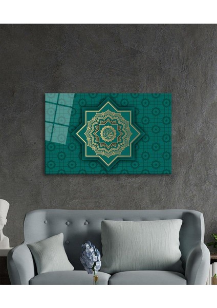 Hz. Muhammed Dini Duvar Dekoru Cam Tablo 4mm Dayanıklı Temperli Cam fiyatları