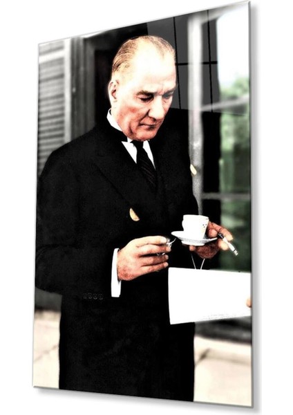 Atatürk Baskılı Cam Tablo 4mm Dayanıklı Temperli Cam