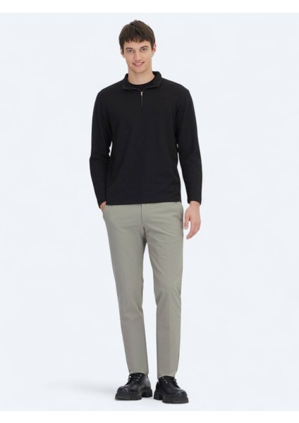 Siyah Fitilli Bisiklet Yaka T-Shirt fiyatları