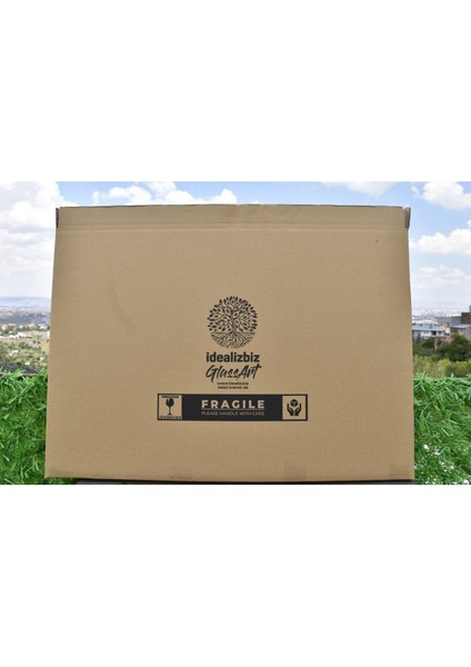 Kış Manzarası Doğa Cam Tablo 4mm Dayanıklı Temperli Cam indirimleri