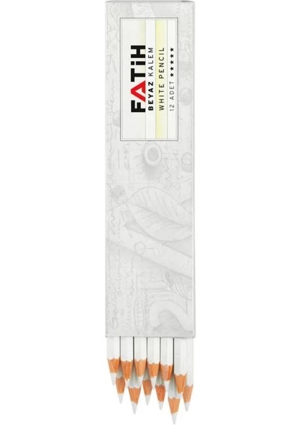 29200 Beyaz Kopya Tekstil Işaretleme Kalemi (12 Li Paket)