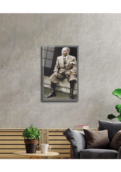 Atatürk Cam Tablo 4mm Dayanıklı Temperli Cam, Atatürk Glass Wall Art fiyatları