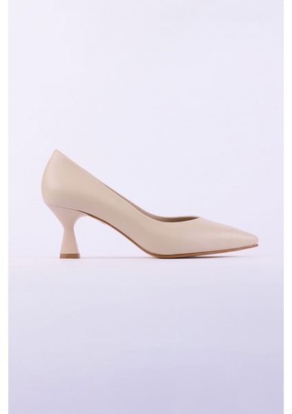 Hakiki Deri Topuklu Kadın Ayakkabısı 25MHT25