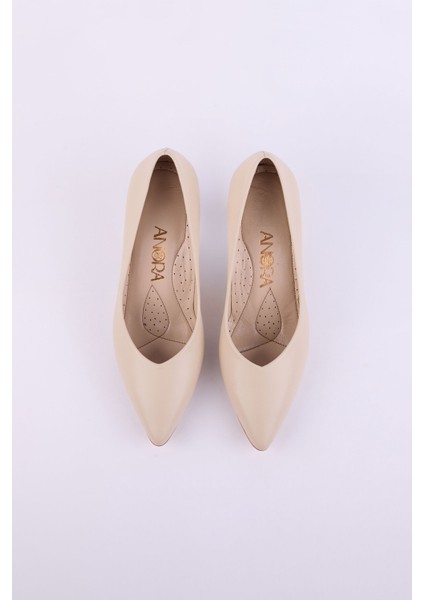 Hakiki Deri Topuklu Kadın Ayakkabısı 25MHT25 modelleri