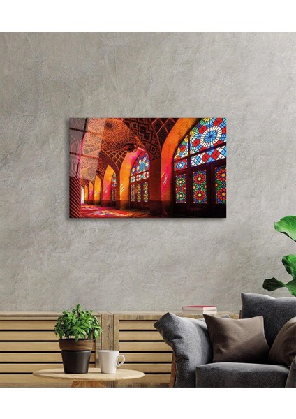 Cami Islami Motif Dini Cam Tablo 4mm Dayanıklı Temperli Cam modelleri