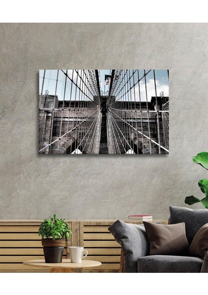 Köprü Cam Tablo 4mm Dayanıklı Temperli Cam, Bridge Glass Wall Decor fiyatları