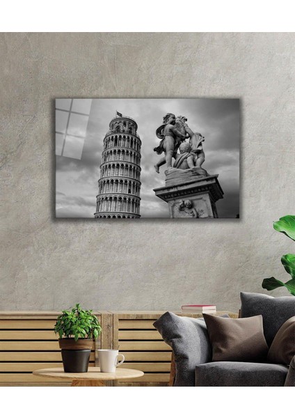 Pisa Cam Tablo 4mm Dayanıklı Temperli Cam, Pisa Glass Wall Decor fiyatları