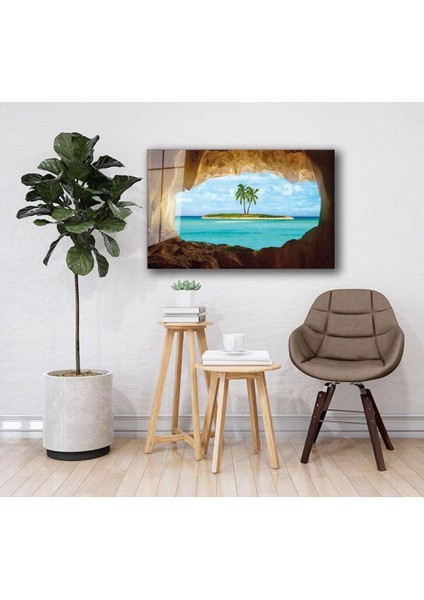 Deniz Manzara Cam Tablo 4mm Dayanıklı Temperli Cam fiyatları