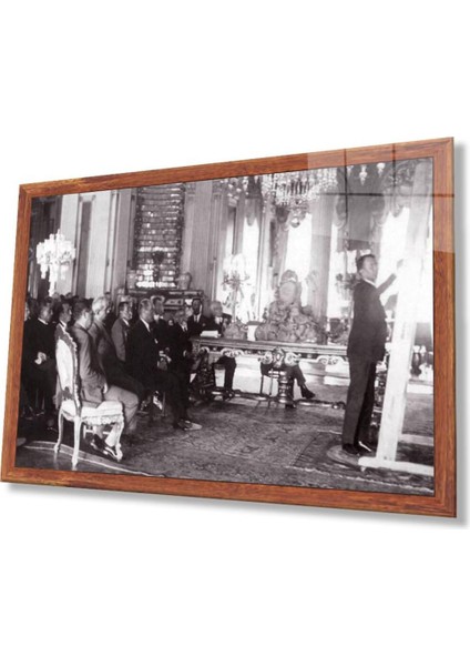 Atatürk Cam Tablo 4mm Dayanıklı Temperli Cam, Atatürk Glass Wall Art