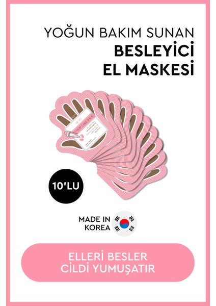 Premium Hand Care Pack - Eldiven Tipi El Maskesi 10'lu