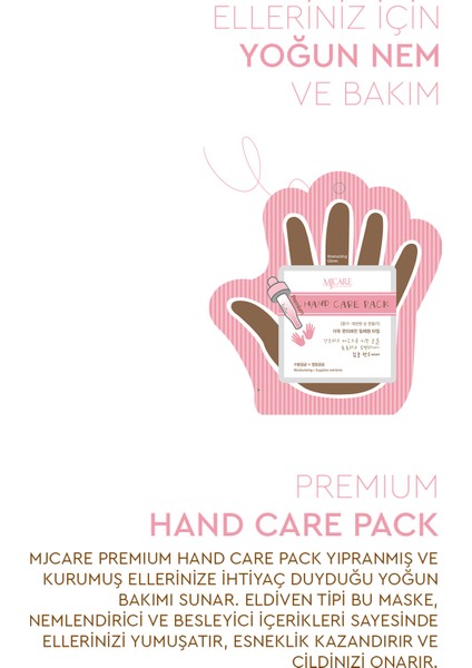 Premium Hand Care Pack - Eldiven Tipi El Maskesi 10'lu indirimleri