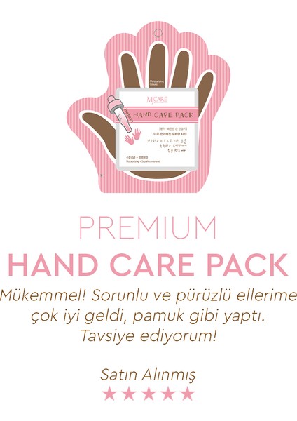 Premium Hand Care Pack - Eldiven Tipi El Maskesi 10'lu