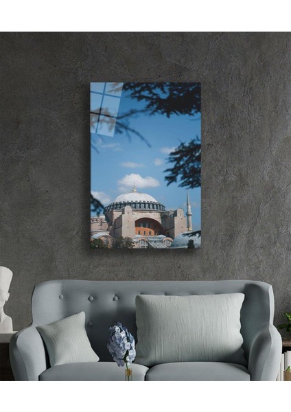 Ayasofya Cami Manzara Dini Duvar Dekoru Cam Tablo 4mm Dayanıklı Temperli Cam fiyatları