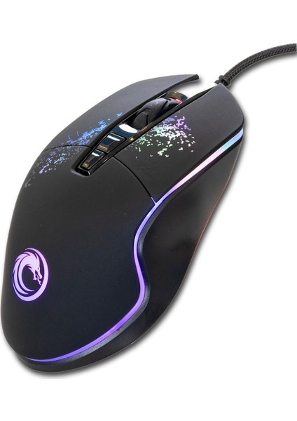 Lunatic Owl 7200 Dpi 7d Sese Duyarlı Rgb Işıklı Makrolu Kablolu Oyuncu Gaming Mouse modelleri