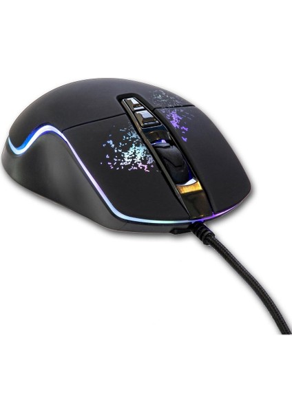 Lunatic Owl 7200 Dpi 7d Sese Duyarlı Rgb Işıklı Makrolu Kablolu Oyuncu Gaming Mouse fırsatları