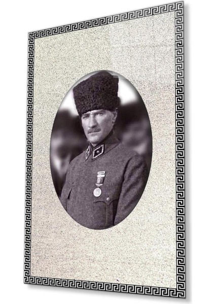 Atatürk Cam Tablo 4mm Dayanıklı Temperli Cam, Atatürk Glass Wall Art