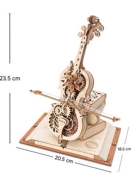 Minyatür Büyülü Çello |Ahşap Büyülü Çello Maketi | 3D Puzzle fiyatları