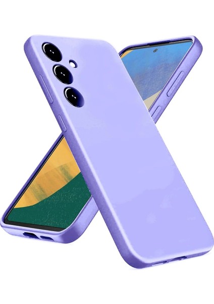 Samsung Galaxy A36 Kılıf Nano Içi Kadife Silikon - LILA-(5796)