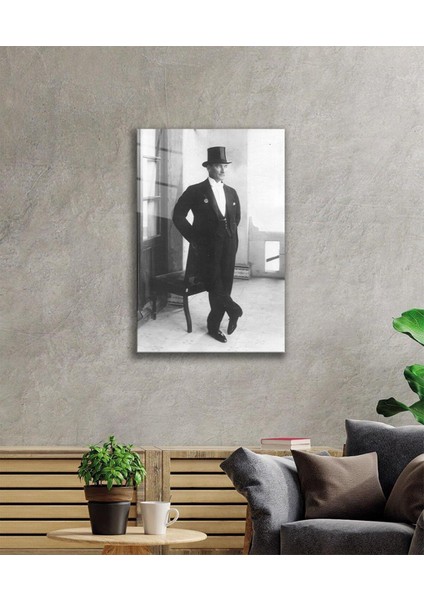 Atatürk Cam Tablo 4mm Dayanıklı Temperli Cam, Atatürk Glass Wall Art fiyatları