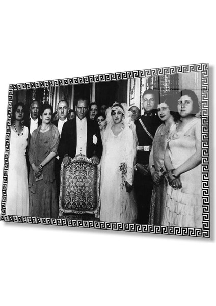 Atatürk Cam Tablo 4mm Dayanıklı Temperli Cam, Atatürk Glass Wall Art