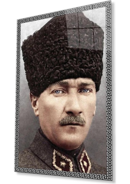 Atatürk Cam Tablo 4mm Dayanıklı Temperli Cam, Atatürk Glass Wall Art