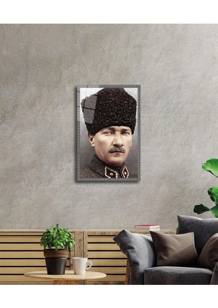 Atatürk Cam Tablo 4mm Dayanıklı Temperli Cam, Atatürk Glass Wall Art fiyatları