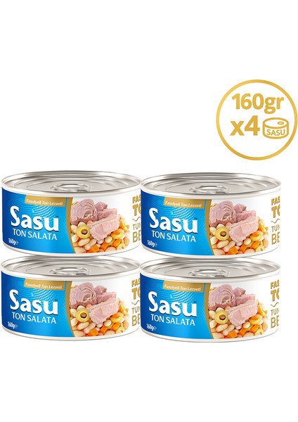 Fasulyeli Ton Salata 4X160G Iri Parça