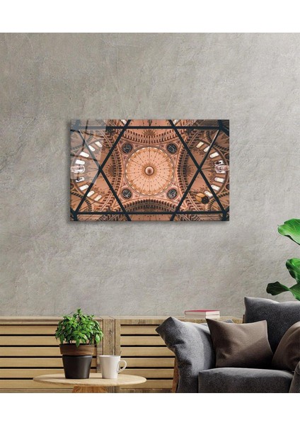 Cami Kubbe Dini Islami Duvar Dekoru Kaligrafi Cam Tablo 4mm Dayanıklı Temperli Cam modelleri